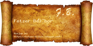 Fetzer Bíbor névjegykártya